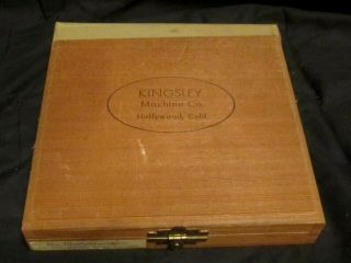 Vintage Kingsley Co.  Hollywood,  Calif Machine Type Hot Foil Stamping Letters