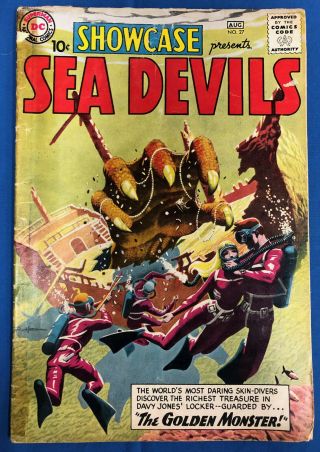 Showcase 27 : Aug 1960 : 1st Sea Devils : Russ Heath : Dc Comics