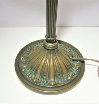 Vintage 1910 Handel Tiffany Duffner Style Bronze Desk Lamp Base - Signed Base 2