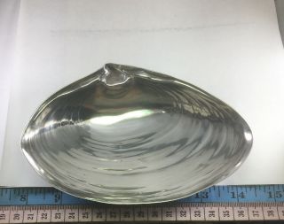 Vintage Wallace Sterling Silver Clam Shell Seashell Dish Tray Rare Size 6.  3” 82g