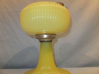 1938 Yellow Moonstone Vertique Aladdin oil Lamp 3
