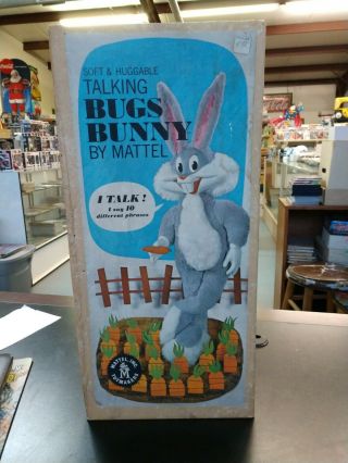 Rare Vintage 1961 Mattel Talking Bugs Bunny Empty Box Only