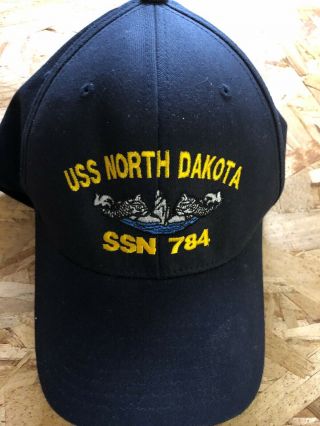 Uss North Dakota Ssn 784 - Embroidered Submarine Ball Cap - Otto - Bc Patch