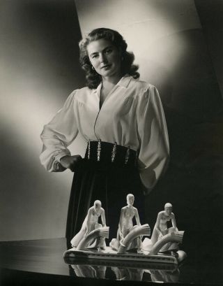 Stunning 1940s Vintage Ernest A.  Bachrach Ingrid Bergman Large Format Photograph 2
