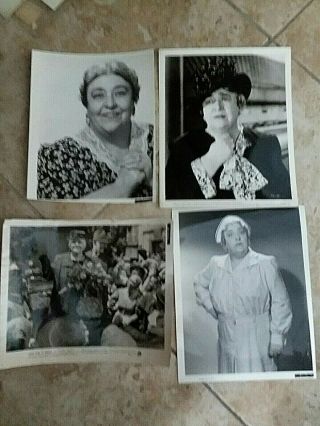 4 Vintage 8 X 10 Photos Of Jane Darwell Nurse,  Dresses Hats Flowers.  Ds2090