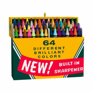 2015 Hallmark Xmas Ornament Big Box Of 64 Crayola Crayons Nib