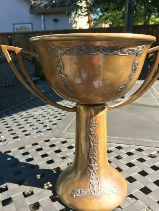 Heintz Metal Sterling On Bronze Trophy Cup