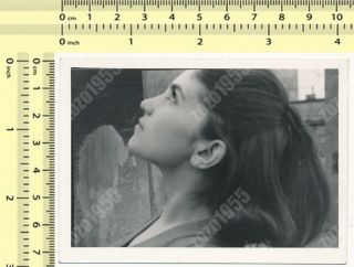 1960s Pretty Girl Long Hair,  Abstract Woman,  Lady Portrait Old Photo