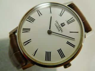 Universal Geneve White Dial Ref.  842109 Cal.  1 - 42 Swiss 32.  5mm Vintage Watch