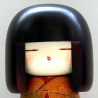 Lovely Japanese Kokeshi Doll KOHARUBI (WARM AUTUMN DAY) by Masae Fujikawa 110 3