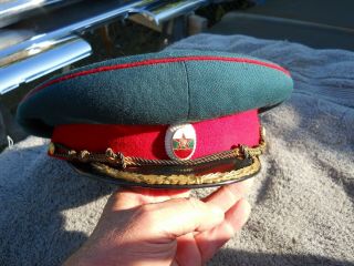 Bulgaria Bulgarian Military Officers Parade Uniform Visor Hat Peaked Cap