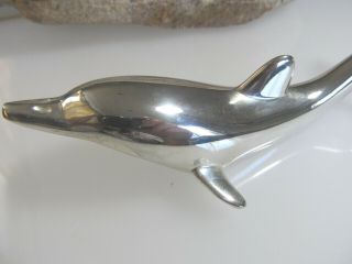 Vintage Silver - plated Dolphin Bottle Opener Twist Cap and Pop Off EVC 2