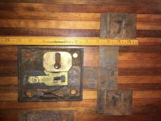Antique Delano Strong Box Lock 1840s No Key