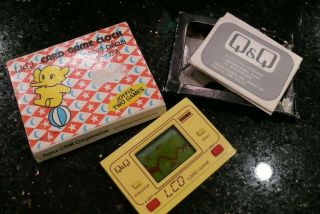 Q&q Circus Vintage Electronic Handheld Video Arcade Game And Watch✨rare Box✨