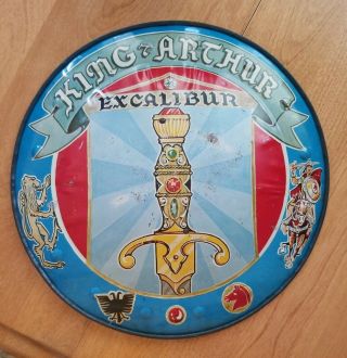 Vintage Mar Toys Tin King Arthur Excalibur Shield