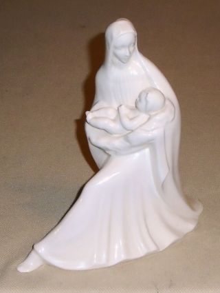 Vintage Porcelain Figurine Madonna Mary With Child B.  Ernst Signed 347gg