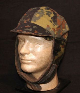 German Military Flectar Camo Winter Cap Hat Mens Size Medium Hunting Hiking