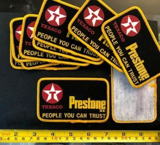 Vtg Patch Texaco Prestone People You Can Trust Oil Gas Racing For One Patch Only