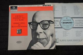 George Szell: Schumann Symphony No.  2 (b/s Columbia Sax 2496 Uk Lp 1962 Ex Audio