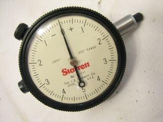 Starrett 25 - 111 Dial Test Indicator Gauge Machinist Gage Tool.  0001 Jeweled