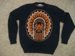 Vintage University Of Illinois Chief Illiniwek Sweater - Size Xl - Look