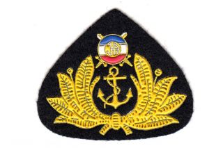 Sfrj Yugoslavia - Yugoslav Army - Navy Patch For Visor Hat - In 1992 Year