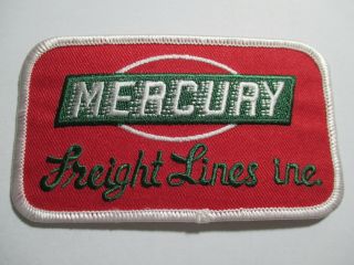Mercury Freight Lines Patch,  Vintage,  Nos,  Rare,  4 1/4 X 2 3/8 Inches