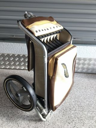 Vintage 1970’s Ajay Riviera Golf Bag Pull Cart