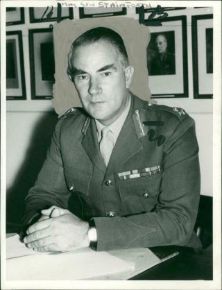 Major General C.  H.  Stainforth.  - Vintage Photo