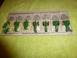 The Evolution Of John Deere Tractors 1:64 Scale Toy Tractor Set By Ertl