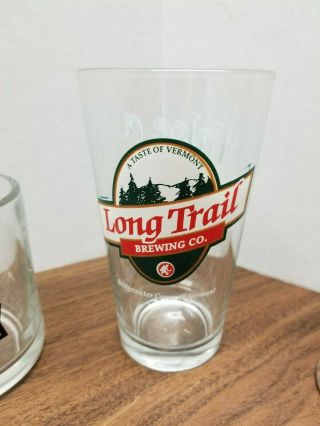 Long Trail Brewing Co.  Vermont Pint Beer Glass Take A Hike