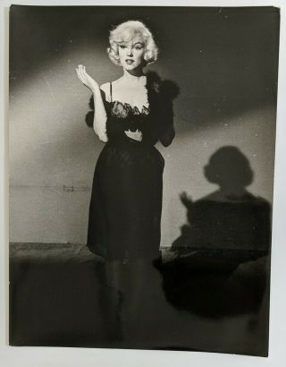 Marilyn Monroe Huge Vintage 11 X 14 Sexy Glamour Photo 1950s Image Vv