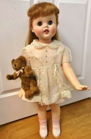 Vintage 1960 American Character 30” Toodles Playpal Companion Baby Doll Lifesize
