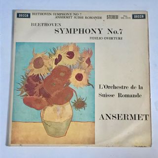 Uk Decca Sxl 2235 Ed1 Lp Ansermet Osr Beethoven Symphony N°7 Nm