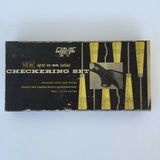 Checkering Set,  Gunline Tools.  Vintage. ,