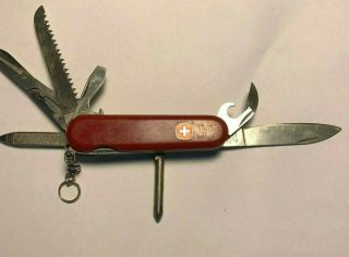 Vintage Wenger Delemont 7 Tool Swiss Army Pocket Knife