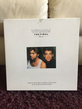 Wham The Final Box Set 2 x GOLD Vinyl Record & (No T - shirt).  NO.  23374 3