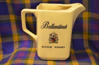 Vintage BALLANTINE ' S SCOTCH WHISKY Pottery Pitcher - Regicor Wade,  England 2
