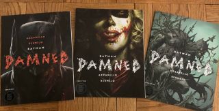 Batman: Damned 1 - 3 Complete Set,  Dc Black Label (2018) Controversial 1st Ptg Nm