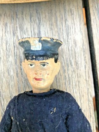 Antique SABA Bucherer Switzerland Policeman Metal Jointed Figure Doll 2