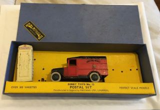Vintage Boxed Dinky Toys No 12 Postal Set.