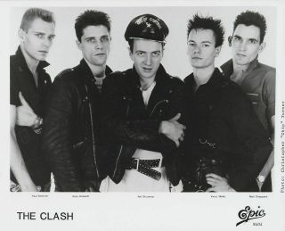 Vintage Photograph - The Clash - Epic Records Photo