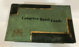 Congress Hotel Vintage Candy Tin