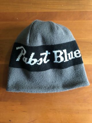 Pabst Blue Ribbon Hat Pbr Beer Winter Cap Beanie Knit Stocking