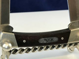 Buck 703 X U.  S.  A.  Vintage 1990 stockman pocket knife 3 blades with wood handle 3