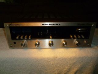 Vintage Marantz 2225 Stereo Receiver Silver Face Am Fm Amplifier/tuner 1970s Era