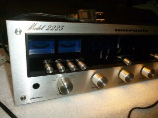 Vintage Marantz 2225 Stereo Receiver Silver Face AM FM Amplifier/Tuner 1970s Era 3