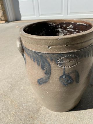 John P Fell Antique Stoneware Wilkes Barre Pa 2 Gallon Crock