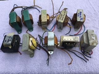 10 Vintage Tube Amp Output Transformers Single Ended & Push Pull 6v6 El84 More
