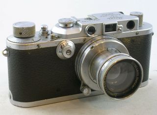 Vintage 1937 Leica Iiia (g) W/summar 5cm 1:2 Lens